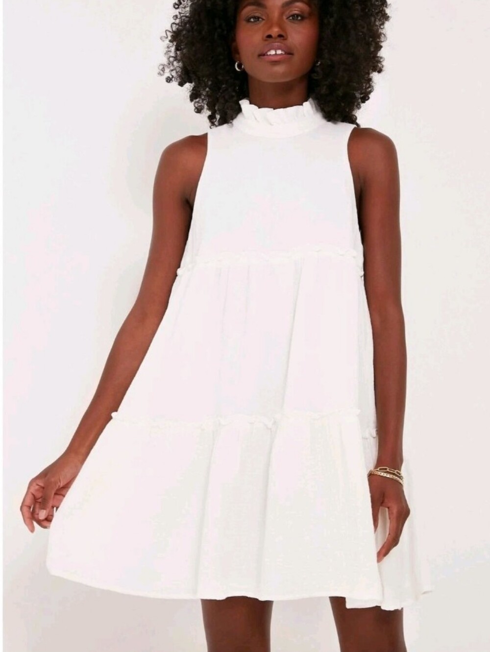 Tuckernuck Pomander Palace Morgan Tiered Mini Dress Gauzy Preppy Breezy XS